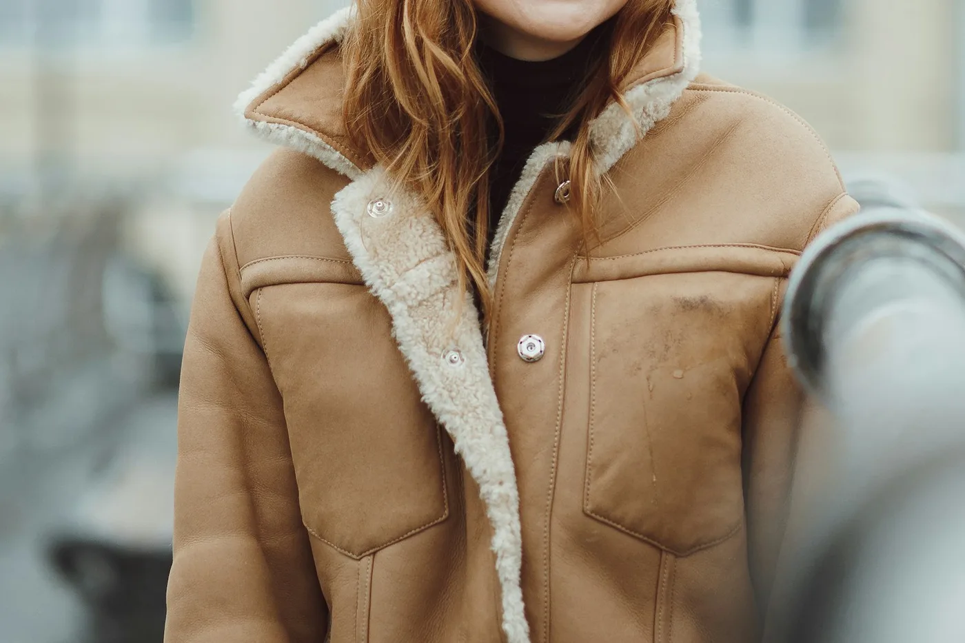 Shearling-Lined Leather Jacket — Iconic