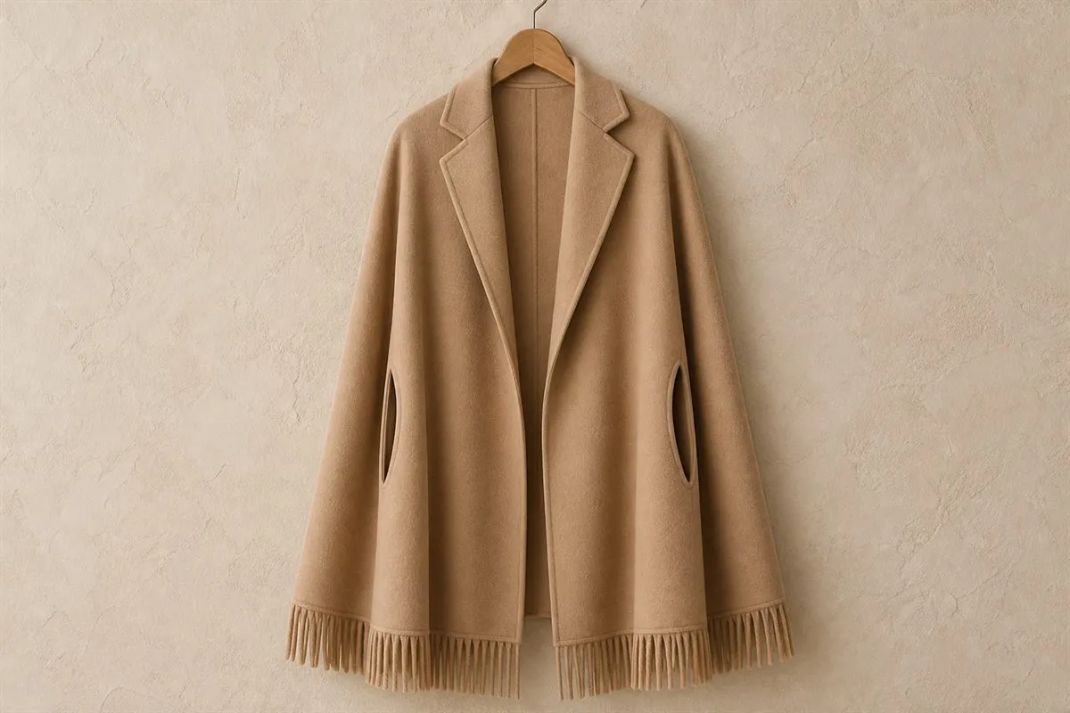 Oversized Pure Wool Cape — Iconic