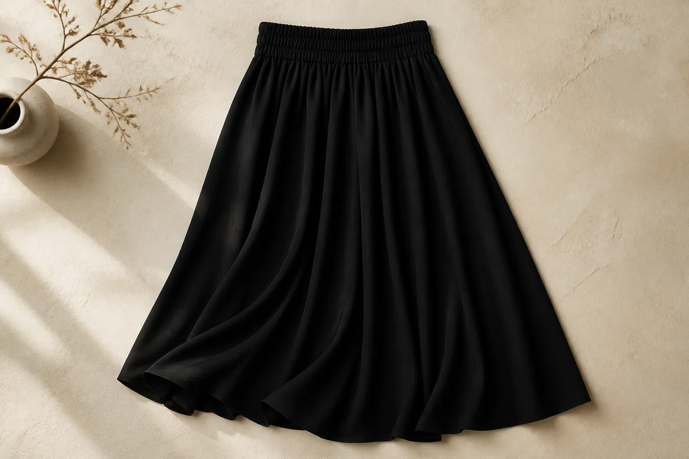 A-Line Midi Skirt Signature