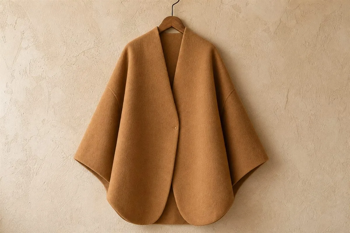 Cashmere-Blend Cocoon Coat Essential