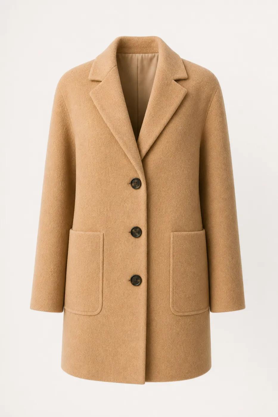 Iconic Short Wool and Cashmere Coat Essential
