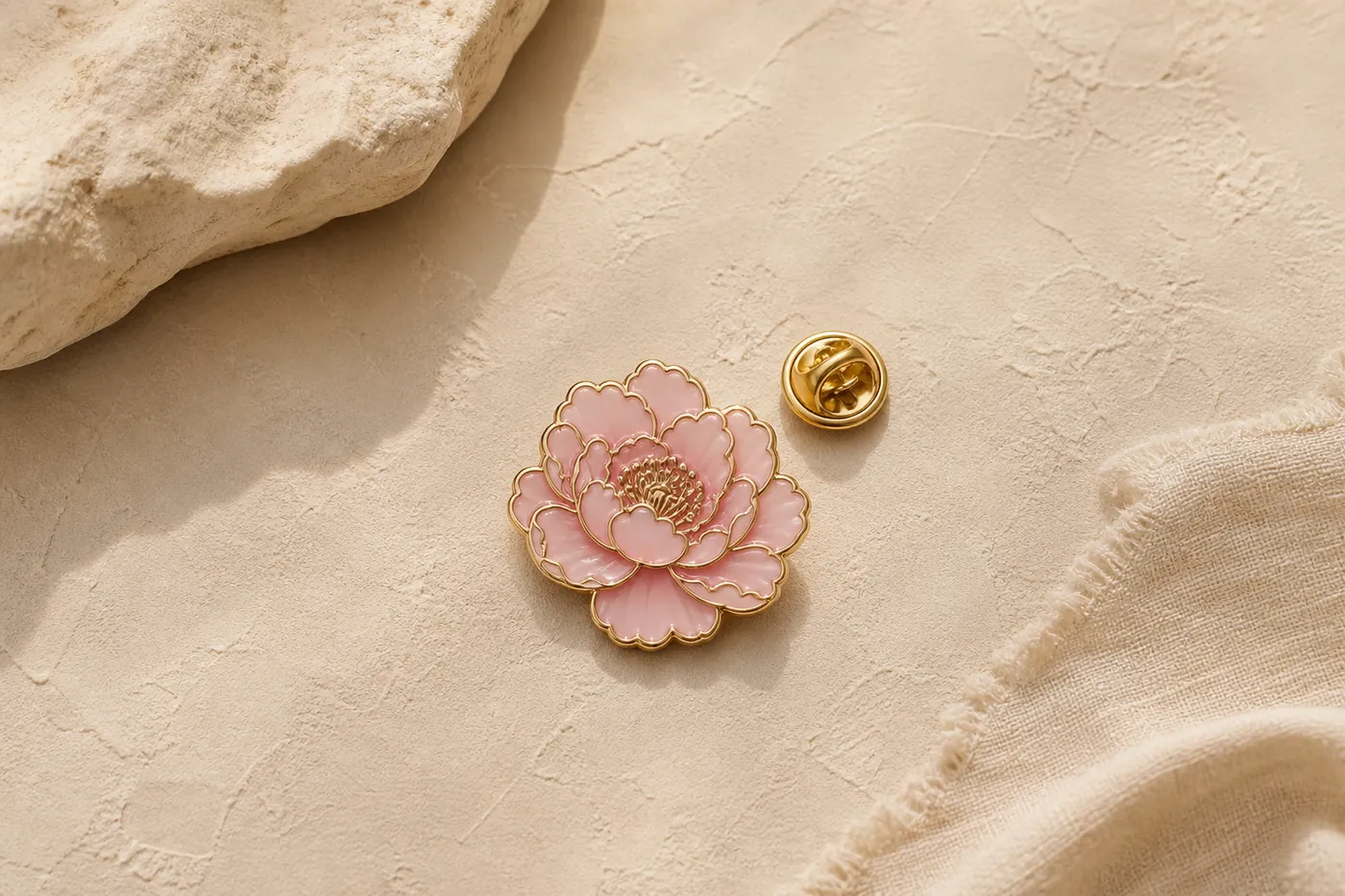 Iconic Enamel Flower Pin No.15