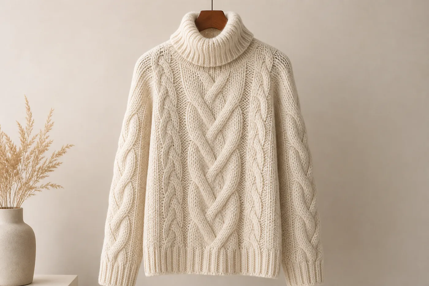 Cable-Knit Wool Jumper Limited Edition