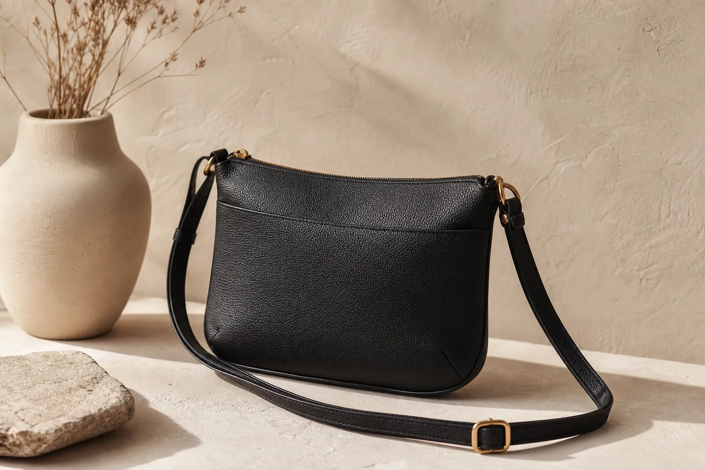 Signature Mini Vegan-Leather Crossbody Signature